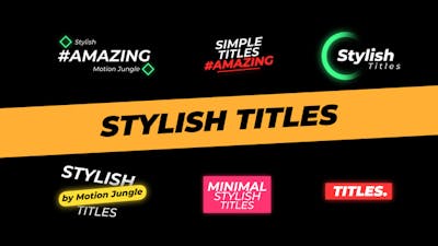 Stylish Titles.