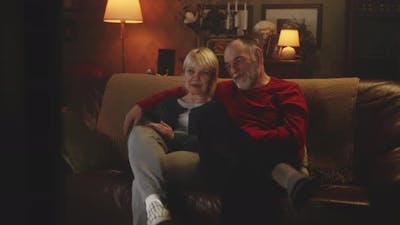 Elderly Couple Resting in the Evening.