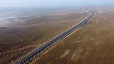 Cars On The Foggy Mountain Highway.