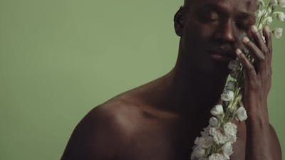 Black Man With Flower.