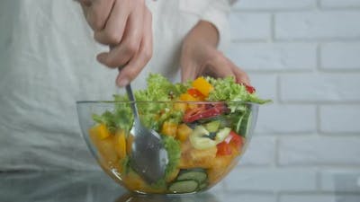 Vegetarian vegetable salad..