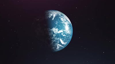 Cinematic World earth Loop Animation.