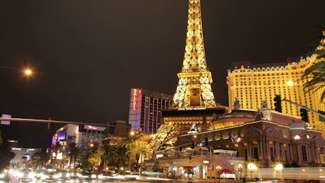 Las Vegas panning time-lapse.