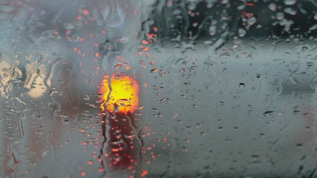 Window on a rainy day.