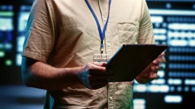 Servers Analyzing Data Generated By AI.