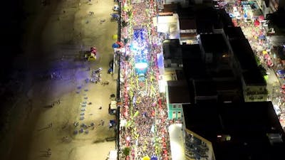 Carnival Party At Salvador In Bahia Brazil. Carnival Landscape. .